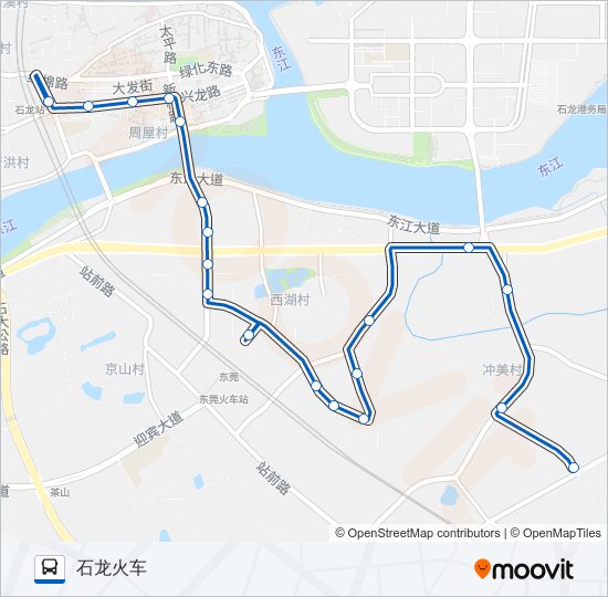 石龙4路 bus Line Map