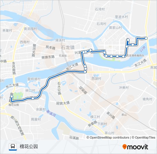 石龙6路 bus Line Map