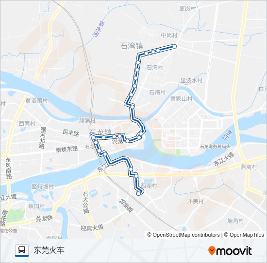 石龙7路 bus Line Map