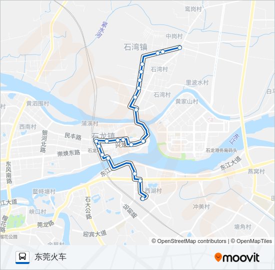 公交石龙7路的线路图