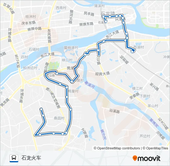 石龙8路 Bus Line Map