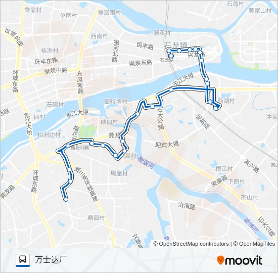 石龙8路 Bus Line Map