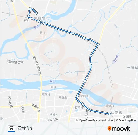 穗莞2路 Bus Line Map