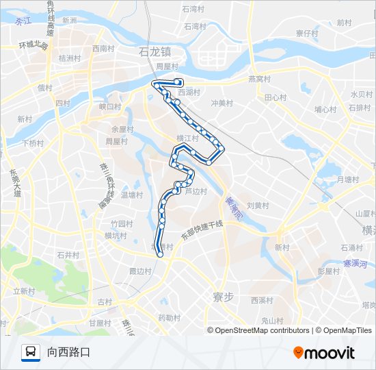 茶山2路 bus Line Map