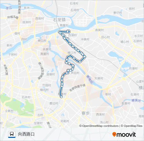 茶山2路 Bus Line Map