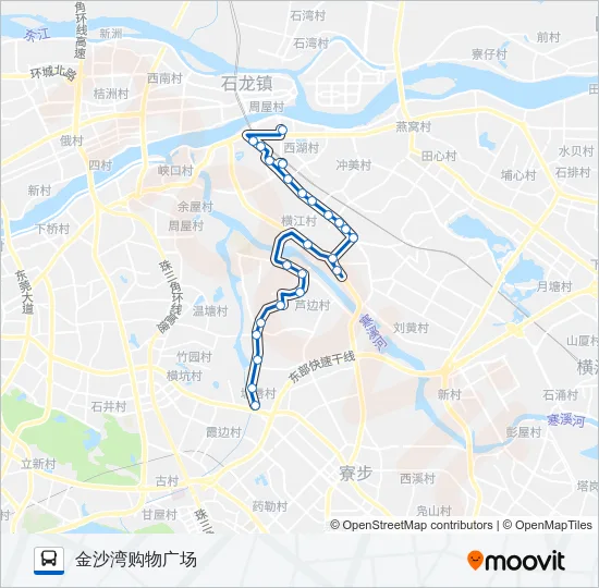 茶山2路 Bus Line Map