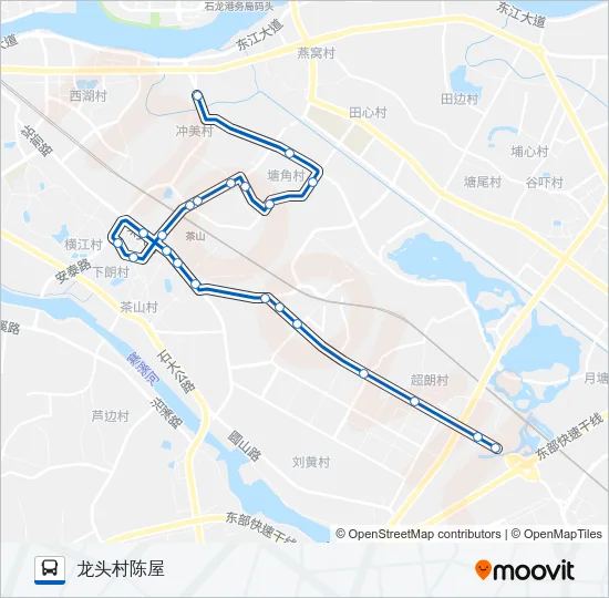 茶山3路 Bus Line Map