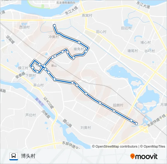 茶山3路 Bus Line Map