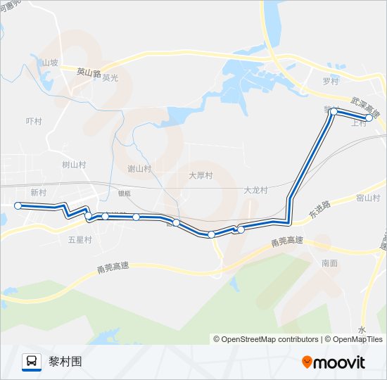 公交谢岗3路的线路图