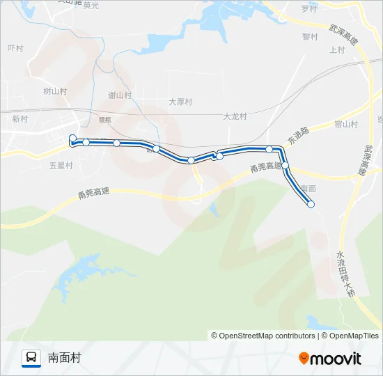 谢岗4路 Bus Line Map