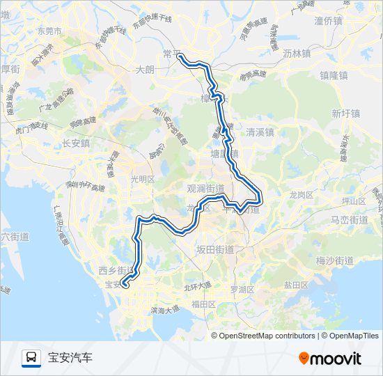 公交长10路的线路图