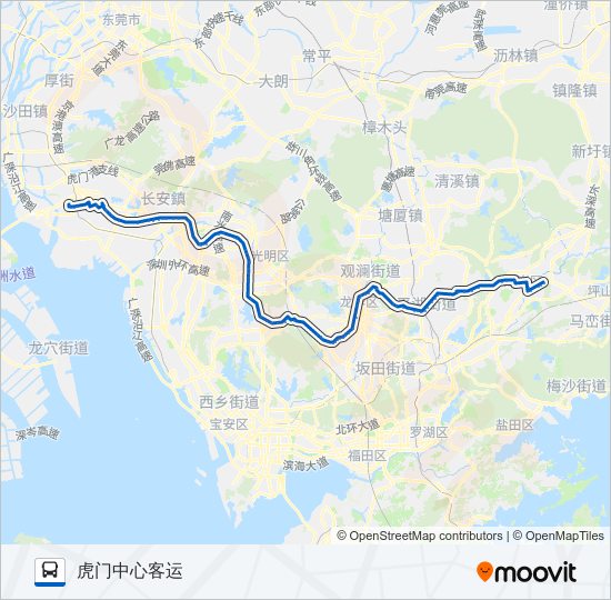 公交长16路的线路图