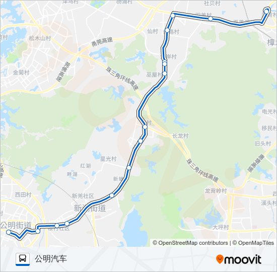 长21路 bus Line Map