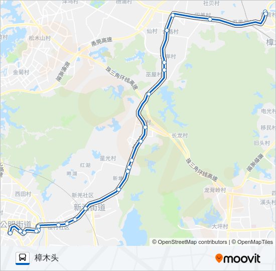 公交长21路的线路图