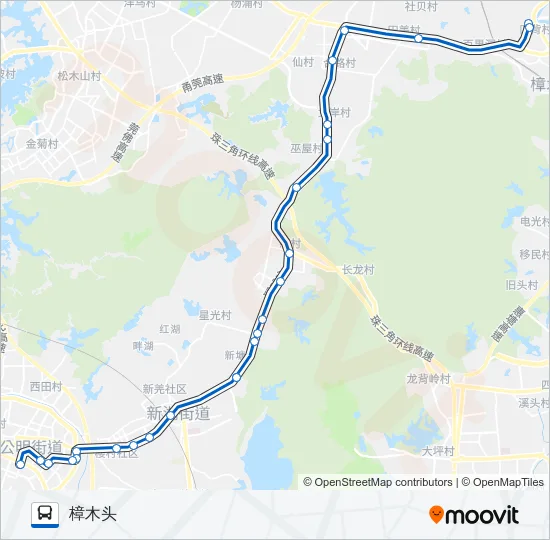 长21路 Bus Line Map
