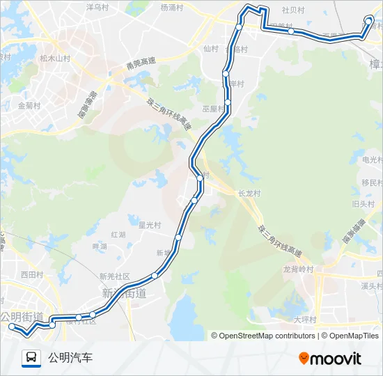 长21路 Bus Line Map