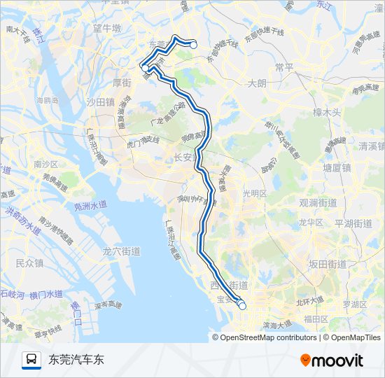 长28路 bus Line Map