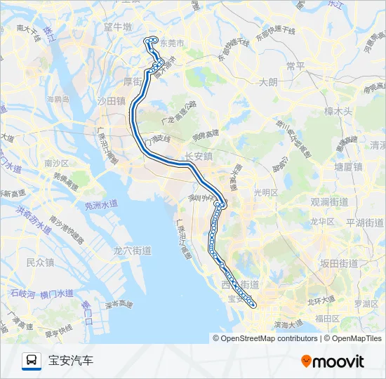 长28路 Bus Line Map