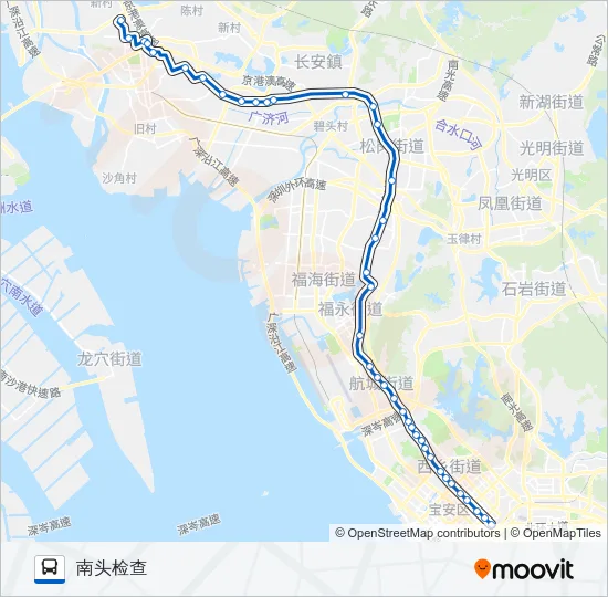 长58路 Bus Line Map
