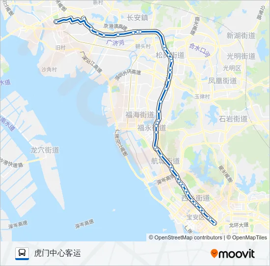 长58路 Bus Line Map