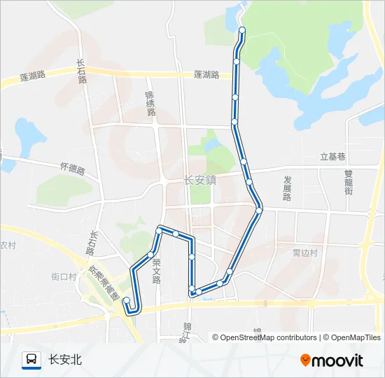 长安3路 Bus Line Map