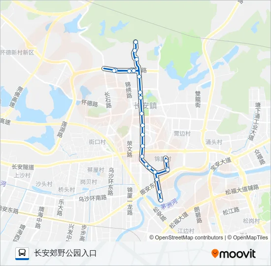 长安4路 Bus Line Map