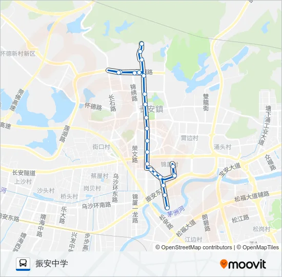 长安4路 Bus Line Map