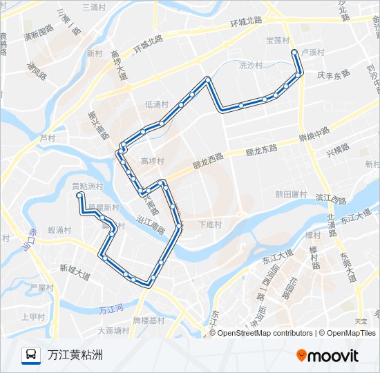 高埗3路 bus Line Map