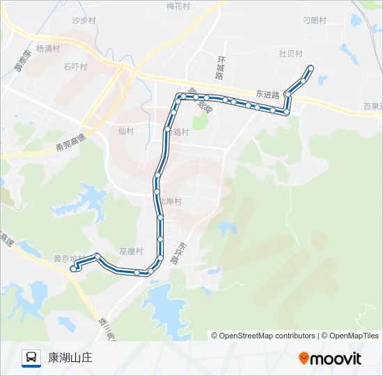 黄江3路 Bus Line Map