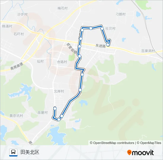黄江4路 Bus Line Map