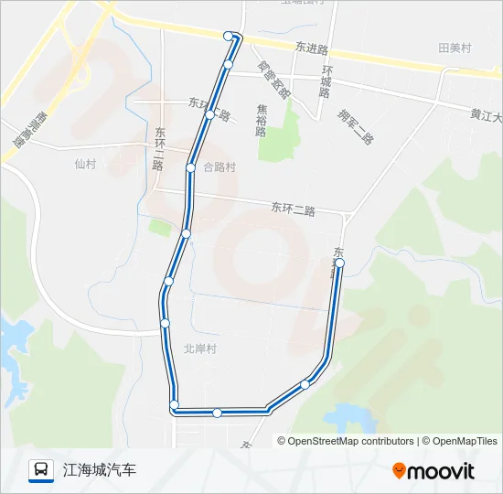 黄江5A Bus Line Map