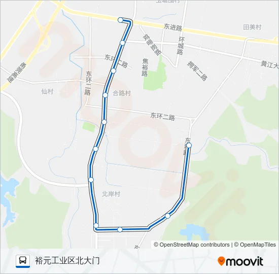 黄江5A Bus Line Map
