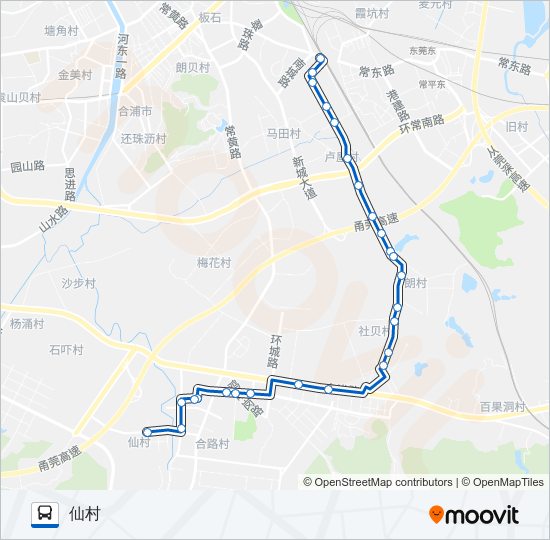 黄江8路 bus Line Map