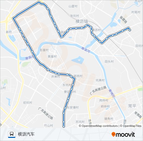 东坑11路 bus Line Map