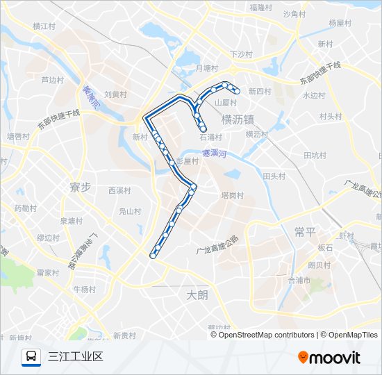 东坑12路 bus Line Map