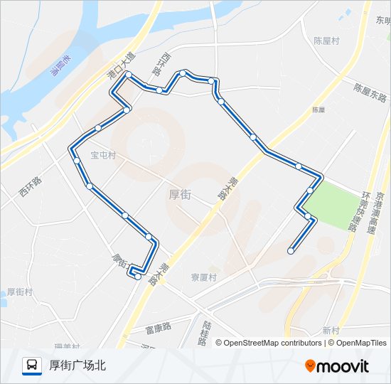 厚街11路 bus Line Map