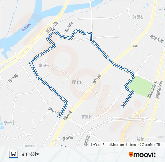 厚街11路 Bus Line Map