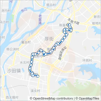 厚街13路 Bus Line Map