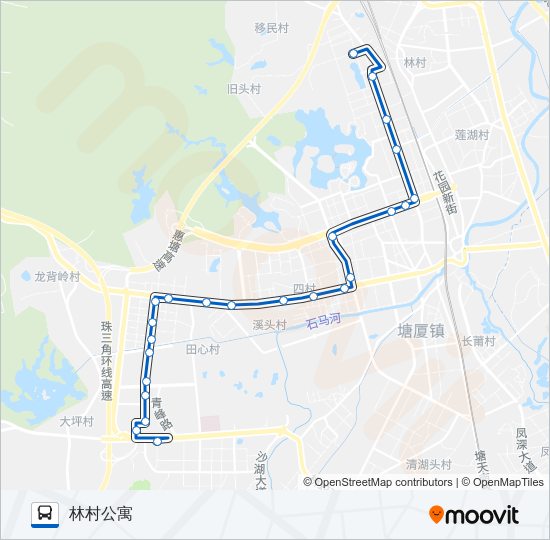 塘厦11路 bus Line Map