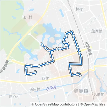 塘厦15路 Bus Line Map
