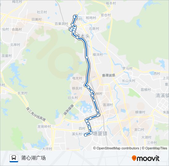 塘厦23路 bus Line Map