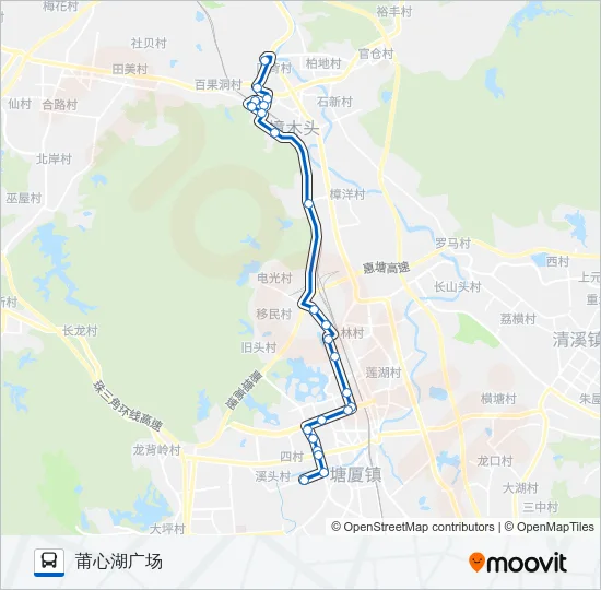 塘厦23路 Bus Line Map