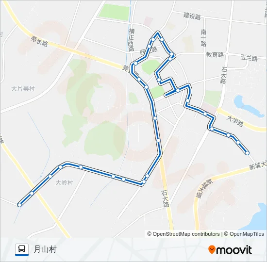 大岭山4路 Bus Line Map