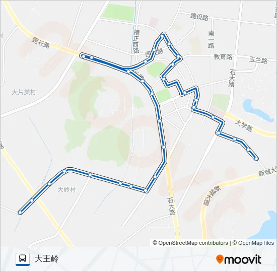 大岭山4路 Bus Line Map