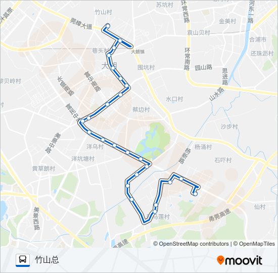 公交大朗15路的线路图