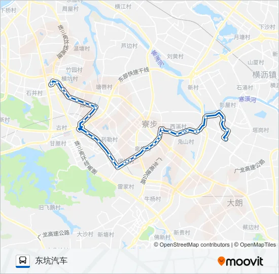 寮步A1路 Bus Line Map