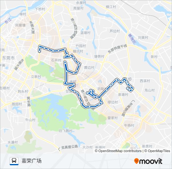 寮步A2路 bus Line Map