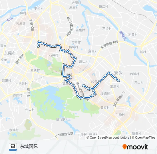 寮步A2路 Bus Line Map