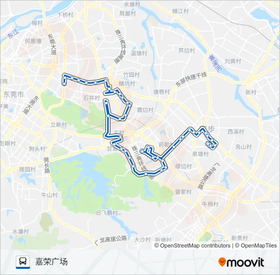 寮步A2路 Bus Line Map