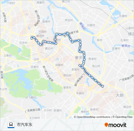 寮步A3路 Bus Line Map